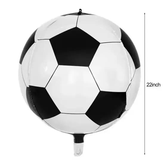 10 Balão Metalizado Bola 4D de Futebol 55cm Festa Decoracao aniversario enfeite surpresa
