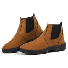 butina,Bota Chelsa Masculina, camurça , Segurança com Sola de Borracha Antiderrapante Conforto e Durabilidade