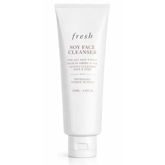 Limpador Facial De Soja Fresca , Tamanho Econômico 250 mL/8.4 fl oz Em Gel Suave Para Todos Os Tipos De Pele , Remove Ma