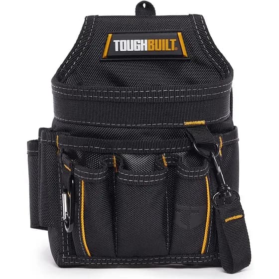 ToughBuilt TB-229 Mini Bolsa Para Eletricista 14 Bolsos E Laços , Armazenamento De Ferramentas Verticais , Alça De Fita