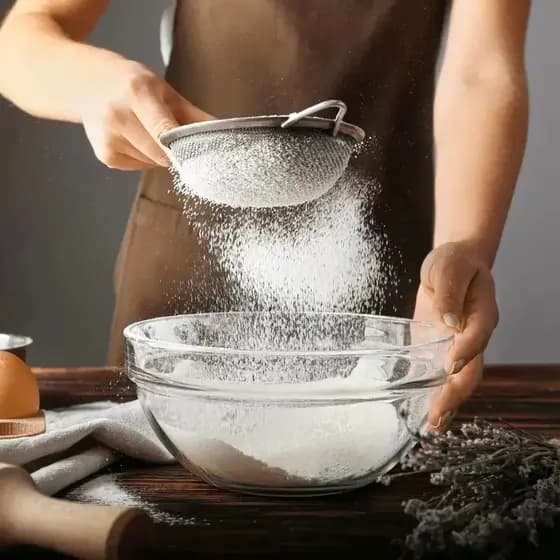 Peneira Inox 10x23,5cm Cozinha Resistente Premium Peneira Inox Grande Cozinha Moderna Alta Qualidade