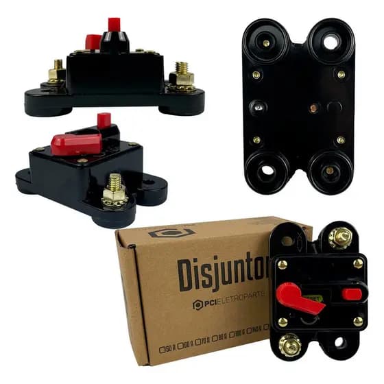 Disjuntor Som Automotivo Carro Chave Geral Com Reset 100a