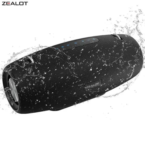 【Entrega Imediata】ZEALOT S67 Alto-falante 60W,Bateria 14400mAh,IPX5,BT5.2,Múltiplos Drivers,#caixa de som para computado