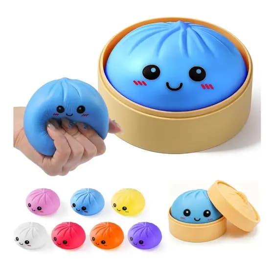 Brinquedos Squishy de Dumpling, Caixa Misteriosa de Squishies de Dumpling Gigantes, Brinquedo Antiestresse Squishies Col