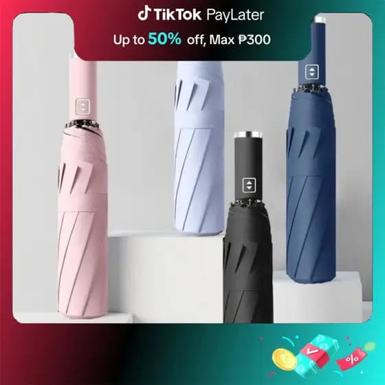 Guarda-chuva Automático Coreano Colorido UV UPF 50+ com 10 Varetas