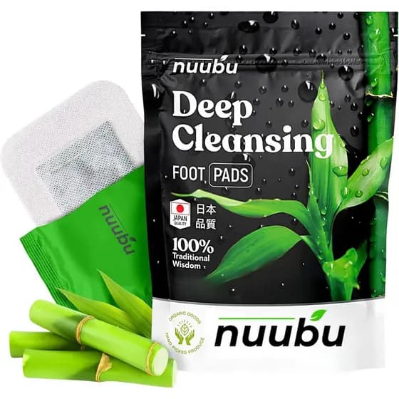 Patches de Limpeza Profunda para os Pés Nuubu - Patches Herbais Naturais para Cuidado dos Pés, Ingredientes Naturais Org