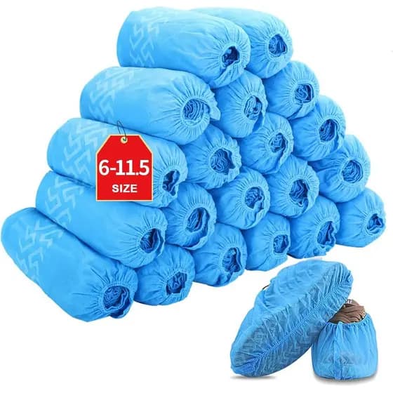 Capas descartáveis para sapatos, 200 pacotes (100 pares) | Antiderrapante, durável, para uso interno | Proteja sua c