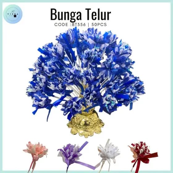 Flor de Ovo Econômica | Bunga Pahar Simples para Celebração de Casamento Aqiqah Tahlil