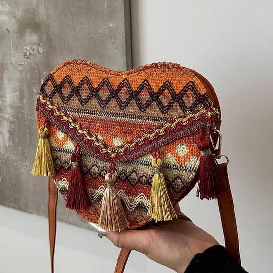 Bolsa bolsa transversal feminino Bolsa estilo étnico deste ano 2026 novo estilo bolsa mensageiro de um ombro bolsa de am