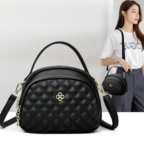 bolsa transversal feminino Bolsa Bolsa feminina elegante All-Match nicho bolsa de couro genuíno de um ombro