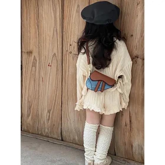 bolsa transversal feminino Bolsa Versão coreana moda Mini crianças portátil cross-body sela saco meninas crianças menina