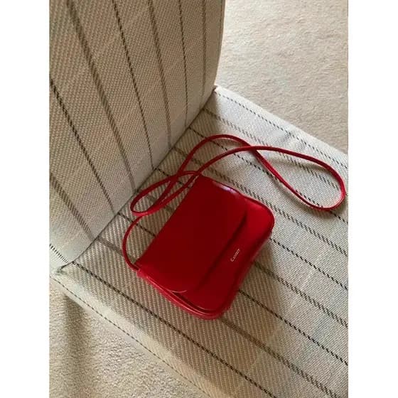 bolsa transversal feminino Bolsa Casa @ nicho coreano caseiro Retro simples mini mini mensageiro de um ombro saco pequen