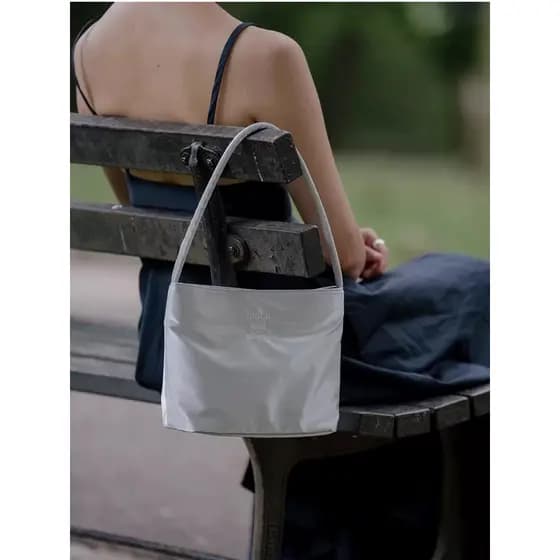 Bolsa bolsa transversal feminino Bolsa Tote de nicho coreano mucu e ébano, bolsa muchandebony, bolsa de Nylon para axila