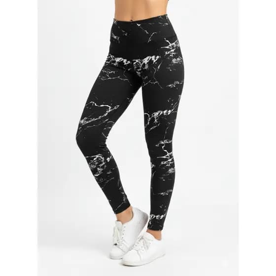 Calça Legging Marmorizada Levanta Bumbum rajada fitness academia Tie Dye Cintura Alta Esportiva