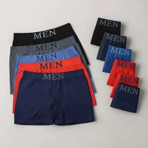 Kit 6 Cueca Box Masculina de Microfibra Confortável - Modelo Premium