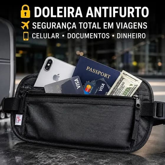 Pochete Doleira Discreta Antifurto
