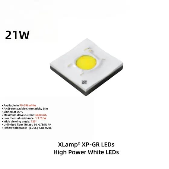 21W LED XP-GR HI Flat Long-Range Luz Forte Lanterna Contas de Lâmpada Pequeno Ponto de Luz 3V 6A 3535 LED Lanterna Farol