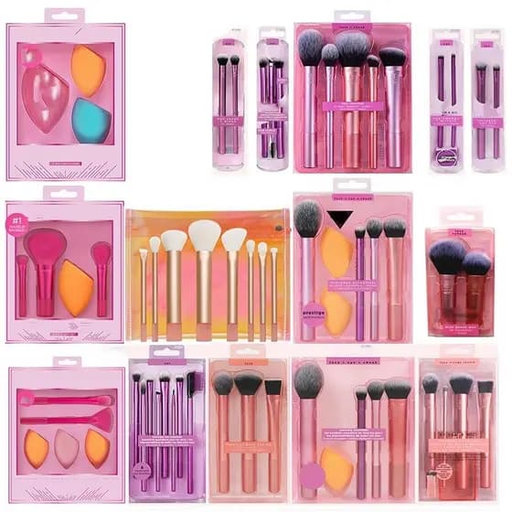 Real Techniques Rt Pincel De Maquiagem Facial Pó Solto Blush Fundação Ferramentas De Para Os Olhos Set