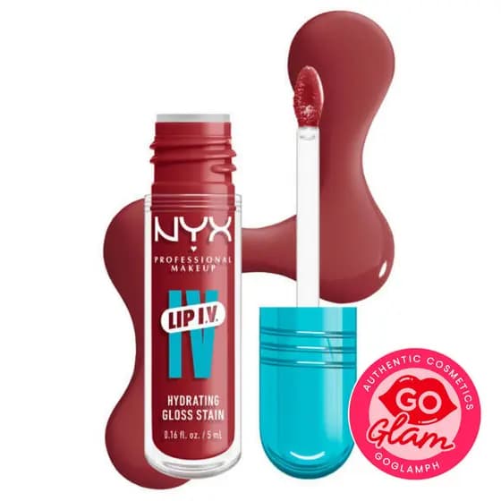 NYX Lip IV Hidratante Gloss Mancha 5ml | Hidratação 12 Horas + Manchas Duradouras