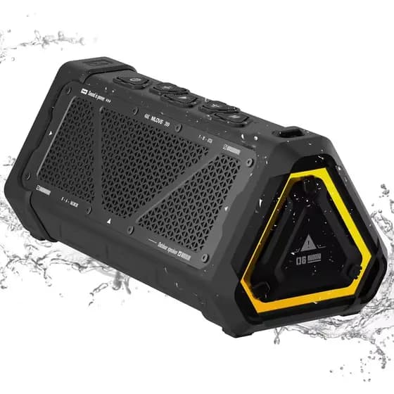 Alto-Falante Portátil Ao Ar Livre Bluetooth Subwoofer De Alta Potência Sem Fio À Prova D'água USB Music Player Suporte A