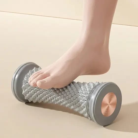 Rolo massageador pés com bola – alívio fáscia plantar, relaxamento muscular