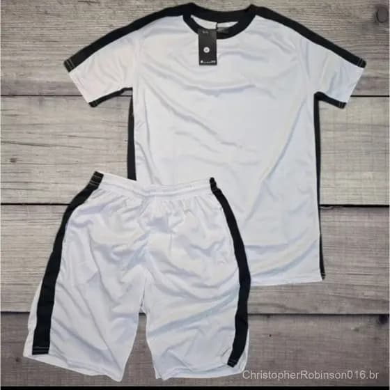 Conjunto de Ginástica Premium DRYFIT Masculino: Shorts + Camisa para Treino e Futebol