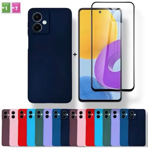 Capa Capinha Case Aveludada Para Samsung A07 + Película Cerâmica