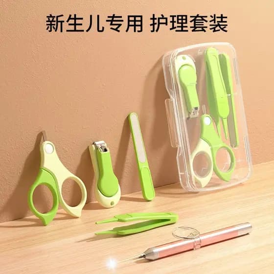 Cortador de unhas para bebês recém-nascidos, cortador de unhas, polidor, conjunto de ferramentas de cuidados infantis, m