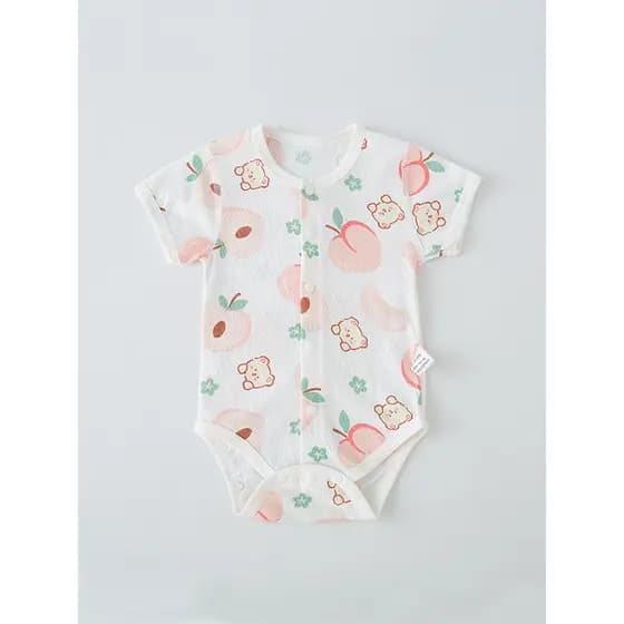 Roupas para recém-nascidos bebê macacão verão bebê de manga curta macacão masculino feminino bebê triângulo macacão 52 t