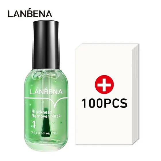 Máscara Removedora de Cravos LANBENA (NO.1) - Tratamento Anti-Acne e Cravos 17ml