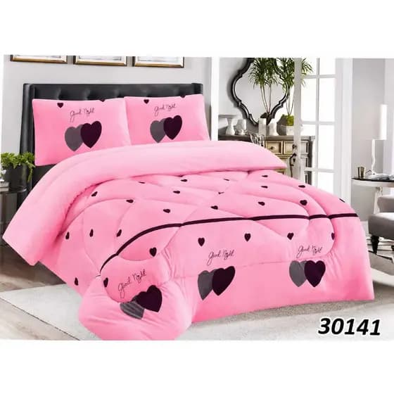 COBREDOM COBERDROM EDREDON QUEEN SIZE SHERPA 250X230 CM COM DUAS FRONHAS