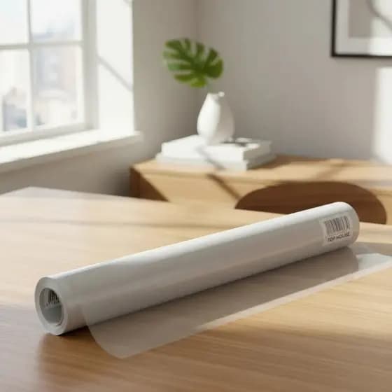 Rolo Protetor Autoadesivo Transparente Fosco Resistente 45cm X 5m Papel Contato Livro Caderno PVC