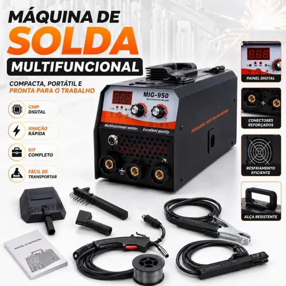 Máquina Solda Inversora Grau Industrial 3in1mig+tig+mma220v/110v