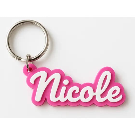 Chaveiro Personalizado com Nome – Design Moderno e Delicado