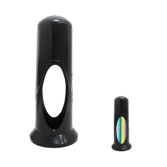 01. PORTA CANUDO PRETO DE PLASTICO PARA BARES LANCHONETE PADARIA COMERCIO