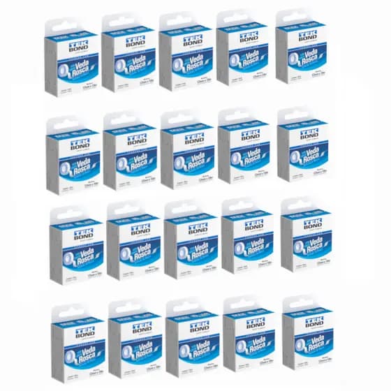 Kit 20 Fitas Veda Rosca Teflon 10 Metros 12mm Tubos Conexões Tekbond