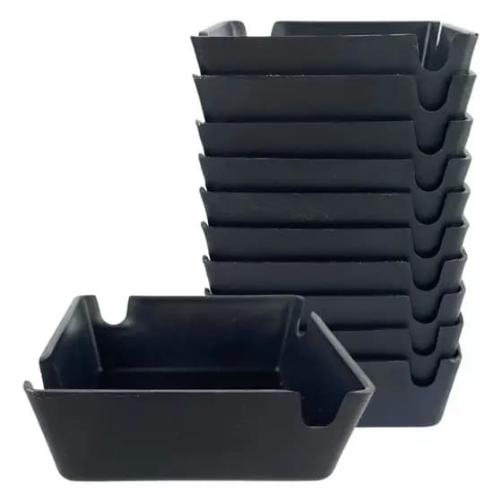 Cinzeiro Quadrado Preto para Bar e Mesa – Design Simples e Elegante