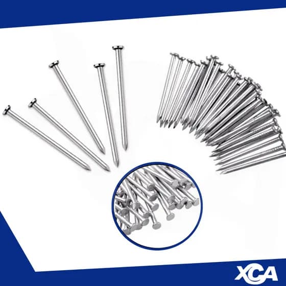 Pregos de Aço Zinco 3 tamanhos 2.2x38mm, 1,5 x 25mm e 1,5 x 20mm