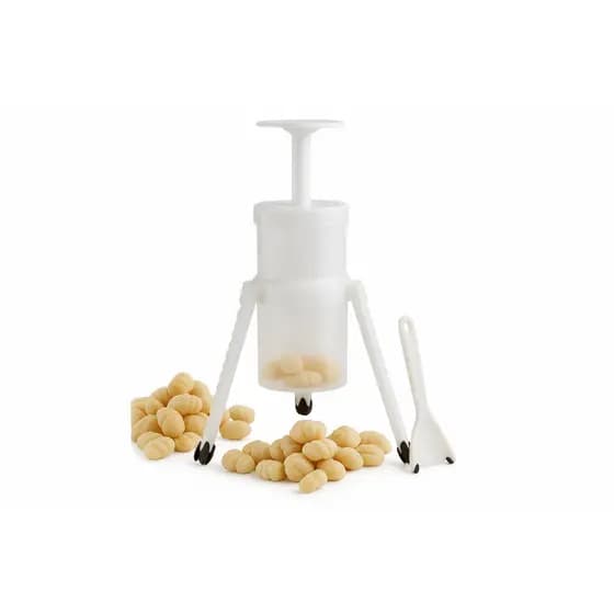 Nhoqueira Manual de Plástico Branca – Faz Nhoque, Brigadeiro, Sequilhos, Confeitaria