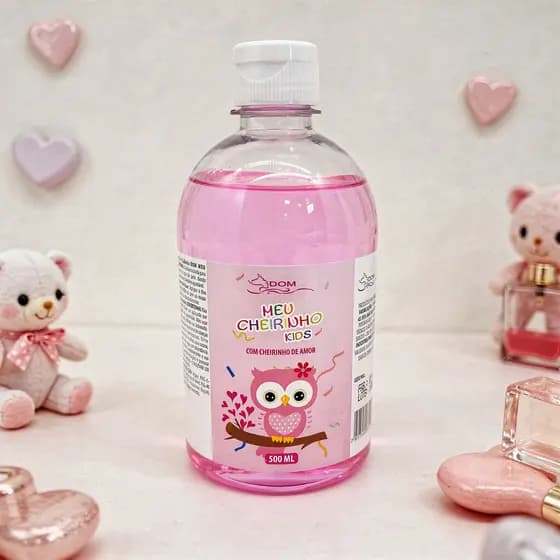 Colônia Infantil Meu Cheirinho Rosa 500ml Dom 🌸👶✨ | Perfume Infantil Suave, Delicado e Refrescante para o Dia a Dia