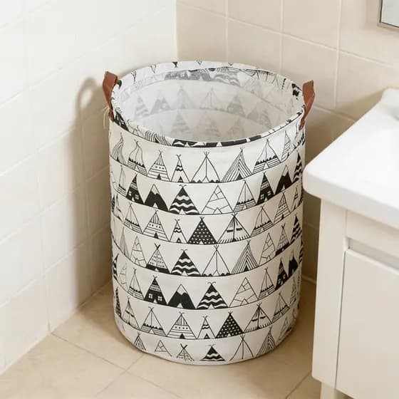 Cesto de roupa suja dobrável de grande capacidade Armazenamento e organização de roupas