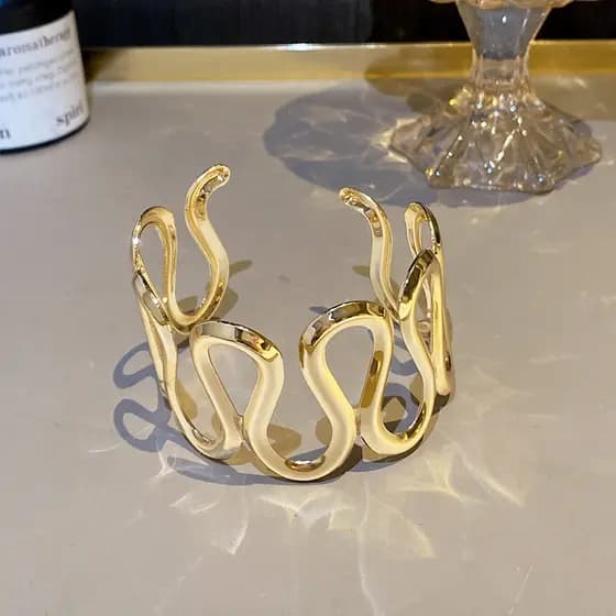 Europeu americano exagerado braço dourado pulseira estilo exótico viagem tiro pulseira única na moda legal pulseira esti