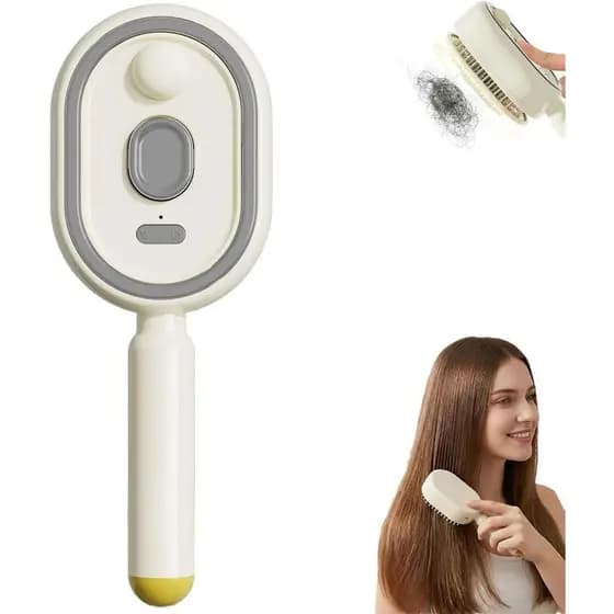 Escova a Vapor Elétrica para Cabelo, Escova Alisadora a Vapor Recarregável, Escovas a Vapor Desembaraçadoras para Cabelo