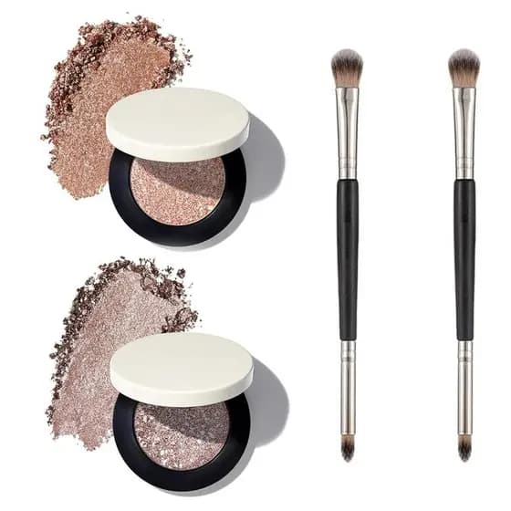 Delineador e Sombra de Olhos, Sombra de Olhos Metálica Multicolorida – Sombra de Olhos Metálica Brilhante e Modulável, P