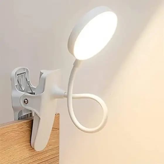 Luz Essencial Para Dormitório SUNLONG Montada Na Parede , Mini Lâmpada De Clipe De Mesa Portátil De 3 Cores , Pequena Op