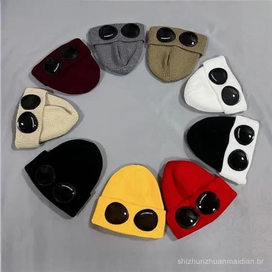 Boné de Piloto MAYSHOWLN, Gorro de Lã Quente para Viagens, Tricotado para Outono e Inverno, Unissex