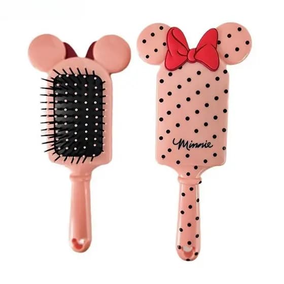 Escova de Cabelo com Almofada de Ar e Massagem da Minnie, Estilo Anime, Ferramenta de Cabeleireiro