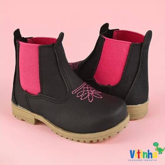 Botinha Jeca Menina Infantil Bota Princesa Bebê Cowntry