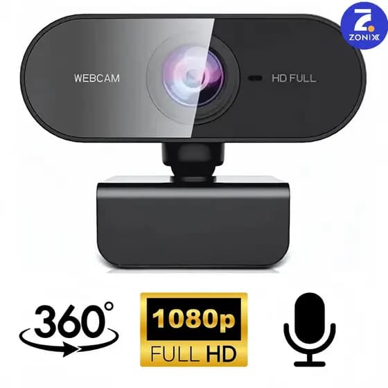 Webcam Câmera Full Hd 1080p Microfone Pc Notebook Home Office Zonix