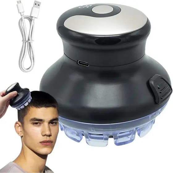 Máquina de cortar cabelo rotativa - Máquina de cortar cabelo masculina - Máquina de cortar cabelo elétrica pessoal sem f